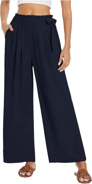 Elastic Waist Pants for Women Cotton Pants and Linen Explosion Loose Trousers Female Linen Pants for Women Petite Short