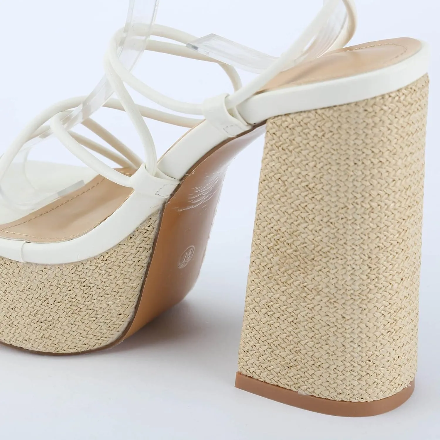 Fish Mouth Thick Heel Super High Heel Sandals Platform Thick Sole Hate Fashion High Heels Flat Sandals for Women Wide