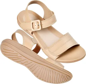 Flat Sandals for Women Dressy - Comfortable Walking Summer Womens Sandal