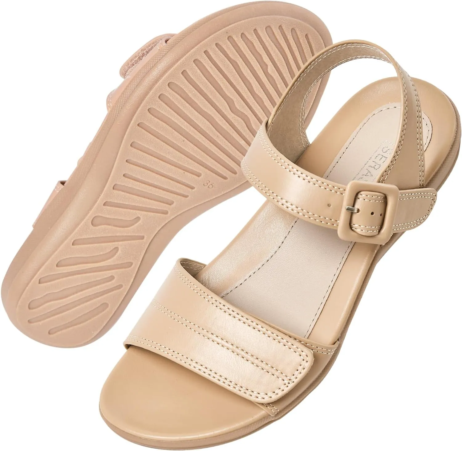 Flat Sandals for Women Dressy - Comfortable Walking Summer Womens Sandal