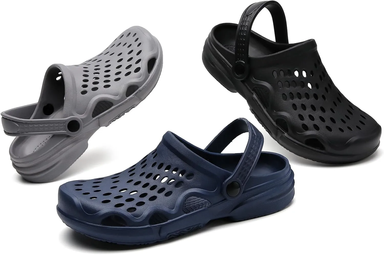 FLIOZY Men's Garden Clogs Shoes Non Slip Shower Slippers Summer Outdoor Beach Sandals