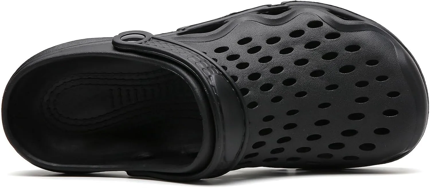 FLIOZY Men's Garden Clogs Shoes Non Slip Shower Slippers Summer Outdoor Beach Sandals