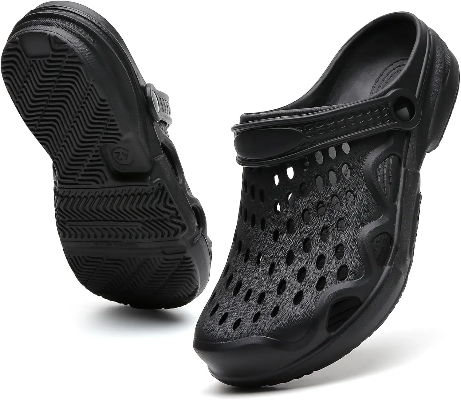 FLIOZY Men's Garden Clogs Shoes Non Slip Shower Slippers Summer Outdoor Beach Sandals