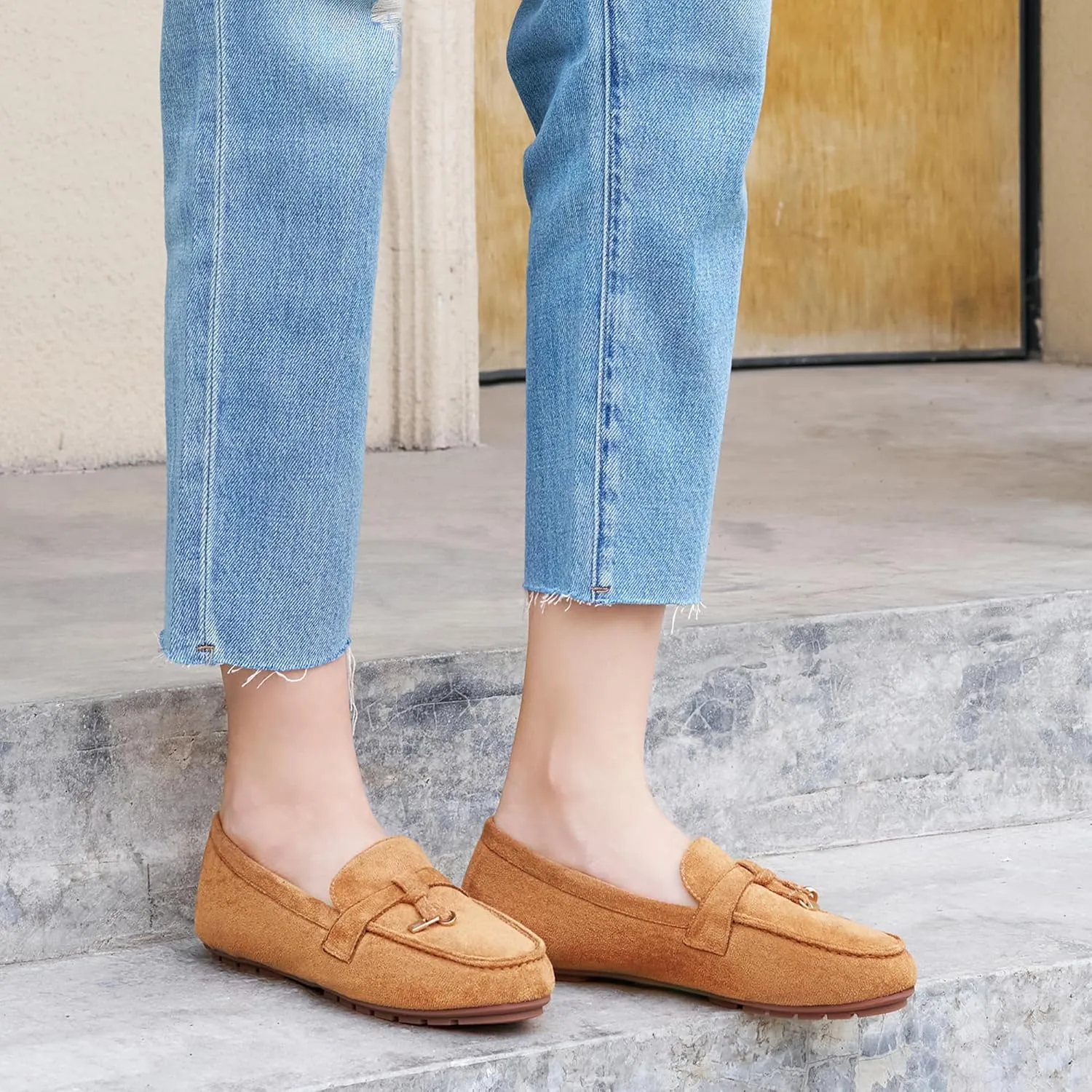 FUDYNMALC Loafers for Women Slip On Shoes: Casual Comfortable Penny Loafers Ladies Dressy Walking Flats for Business Work Office