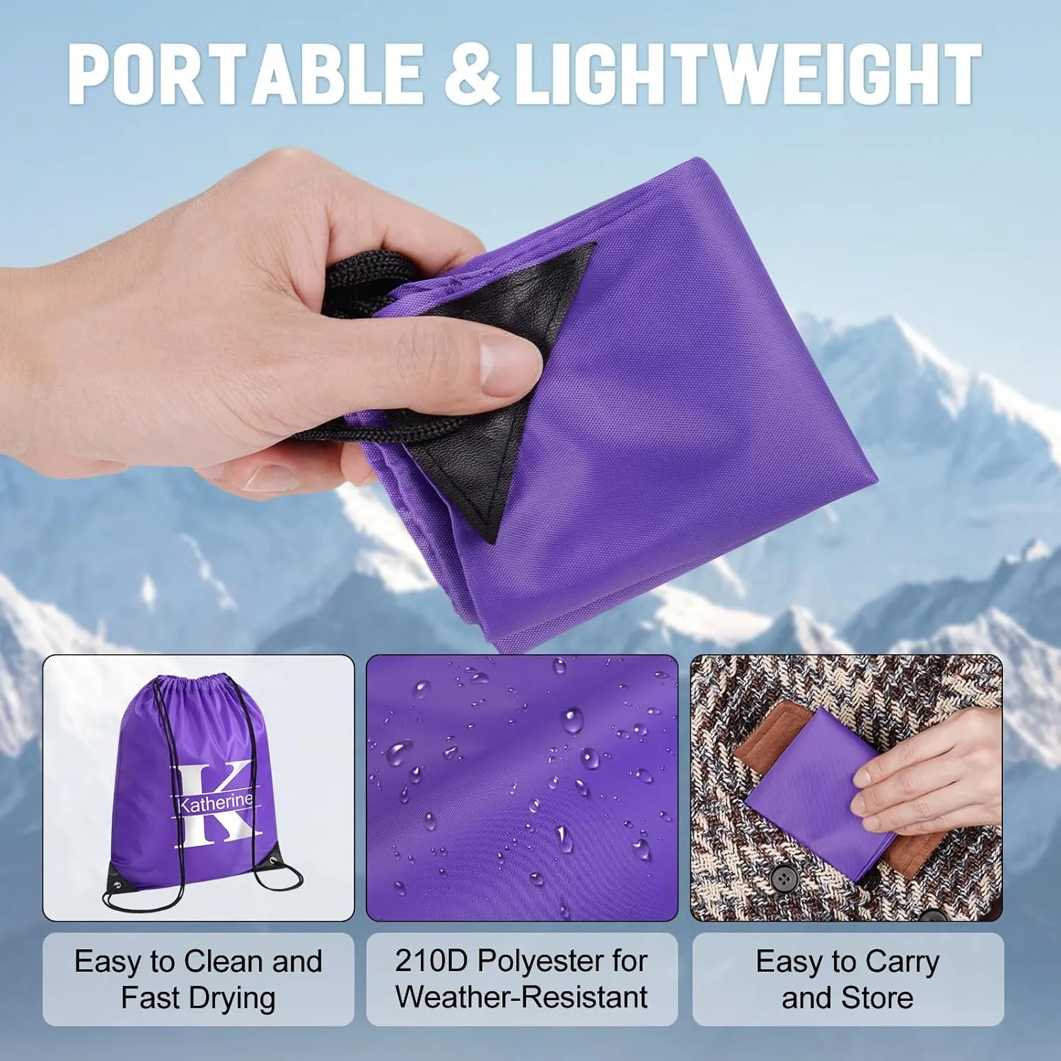 Fyore Custom Drawstring Backpacks, 200 Pack Personalized Drawstring Sports Bags with Your Initials Name for Gym Beach Climb Trips Party Events- 13.4x17Inch,12 Colors