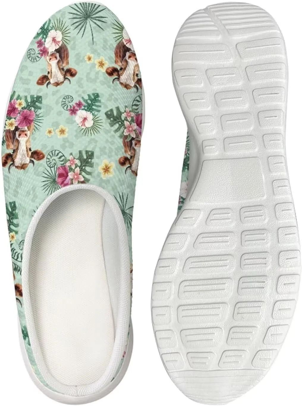 Garden Shoes Slip On for Womens Cute Garden Clogs Outdoor Garden Sandals Mesh Garden Loafers
