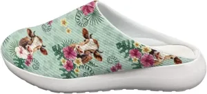 Garden Shoes Slip On for Womens Cute Garden Clogs Outdoor Garden Sandals Mesh Garden Loafers