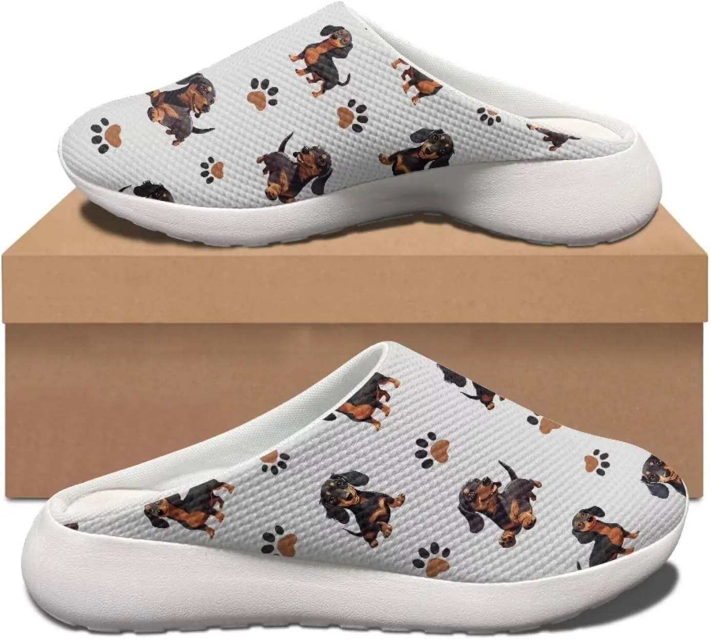 Garden Shoes Slip On for Womens Cute Garden Clogs Outdoor Garden Sandals Mesh Garden Loafers