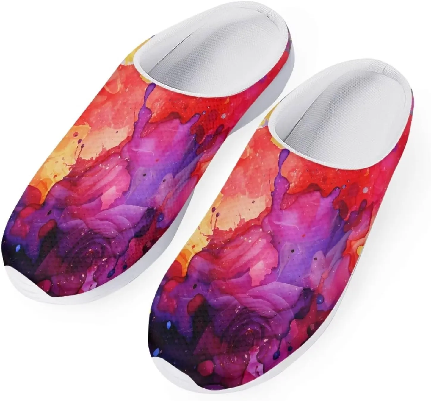 Garden Shoes Slip On for Womens Cute Garden Clogs Outdoor Garden Sandals Mesh Garden Loafers