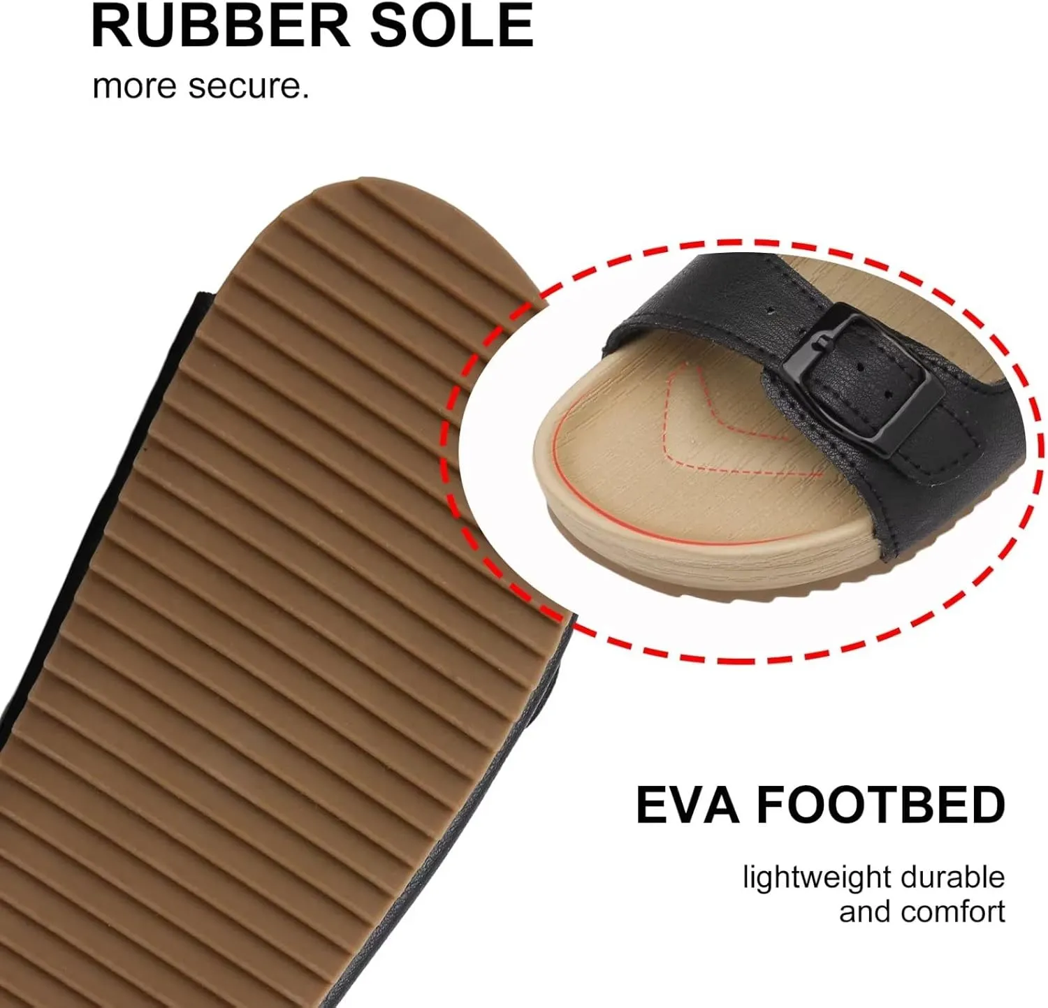 Girls Boys Sandal Adjustable Double Buckle Casual Flat Open Toe Lightweight Summer Shoes Hook Loop Sandal for Toddler Little Big Kid