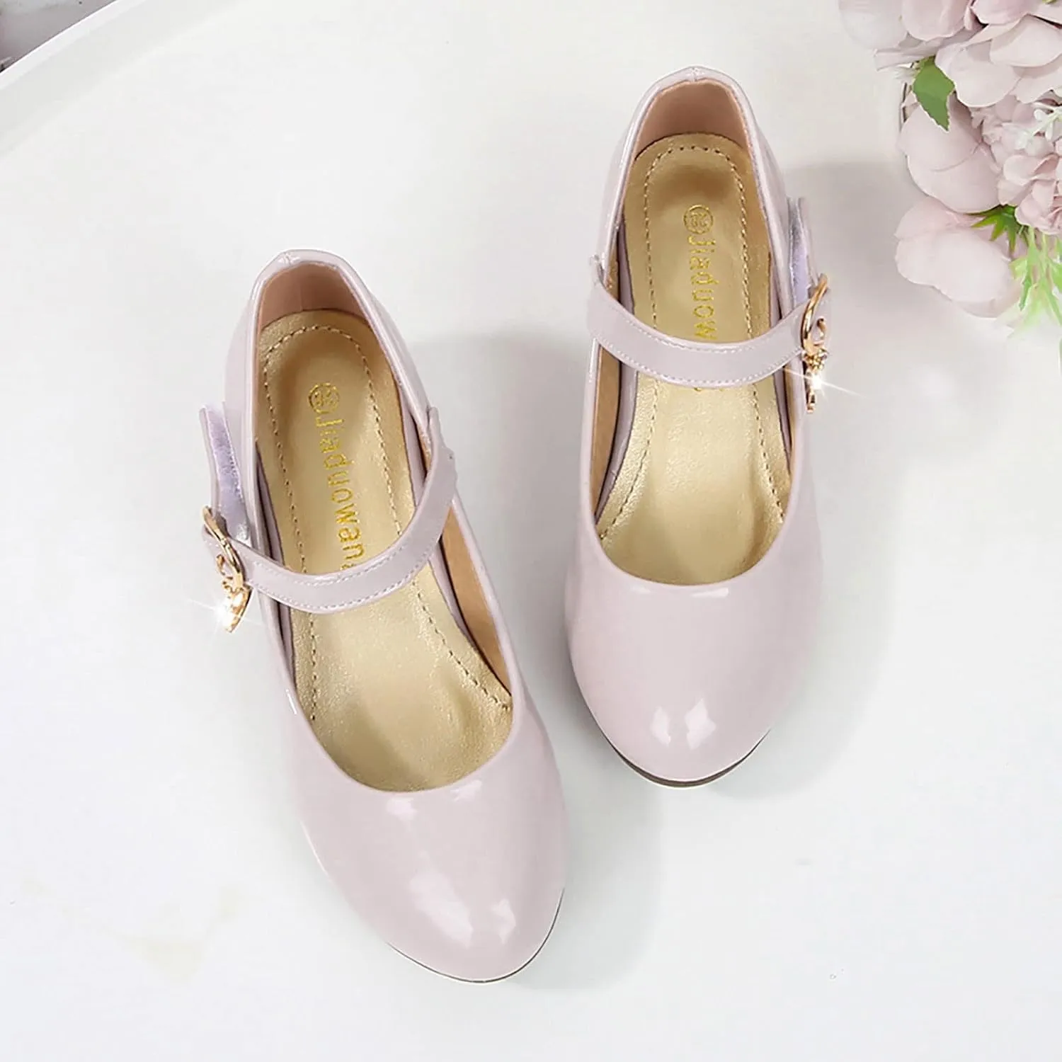 Girls High Heels Sandals Toddler Baby Summer Casual Solid Color School Student Leather PU Children Toddler Casual Shoes