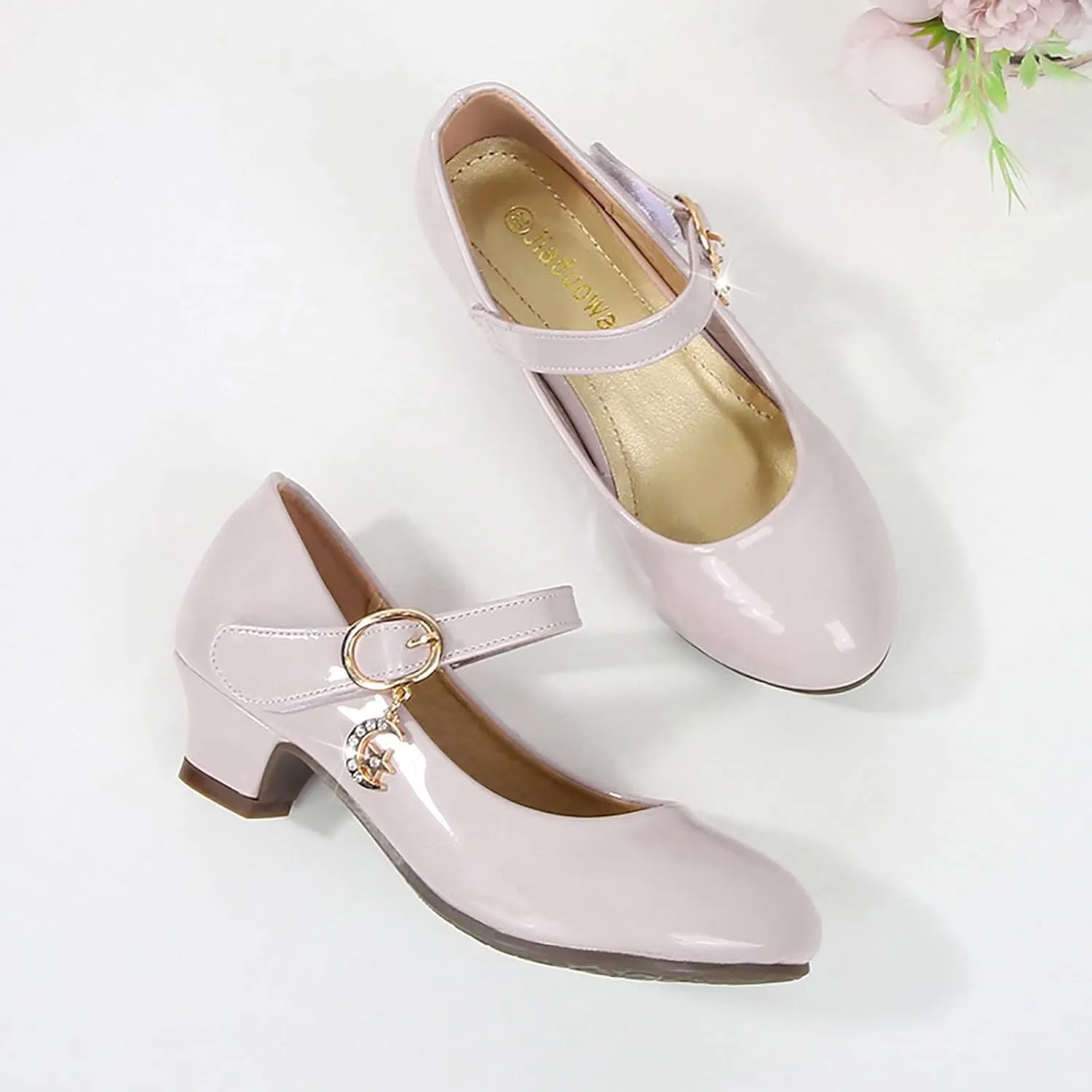 Girls High Heels Sandals Toddler Baby Summer Casual Solid Color School Student Leather PU Children Toddler Casual Shoes
