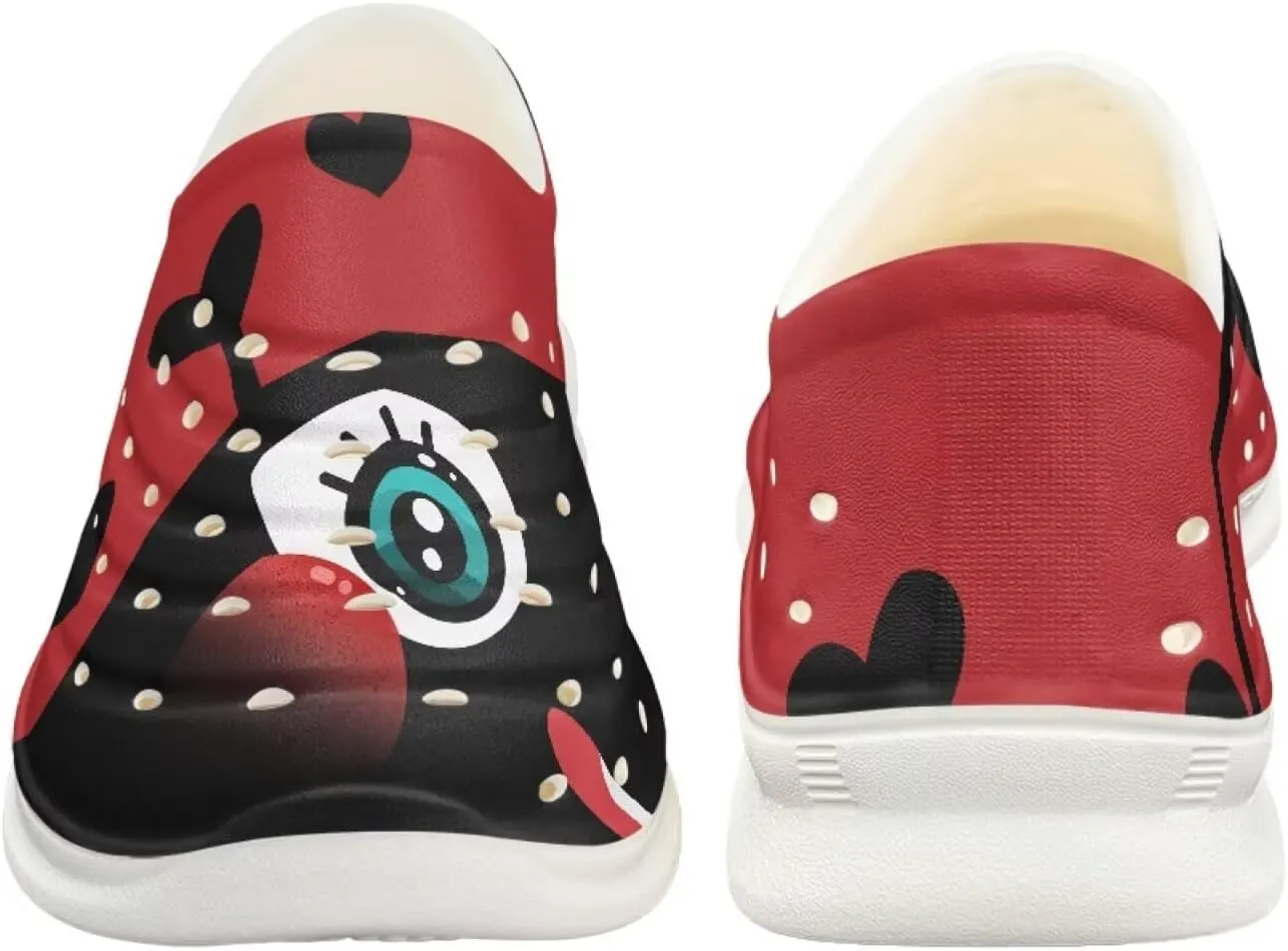 Girls Lightweight Sandals Kids Garden Clogs Cat Print Water Shoes for Girls Slip on Pool Swim Beach Sneakers