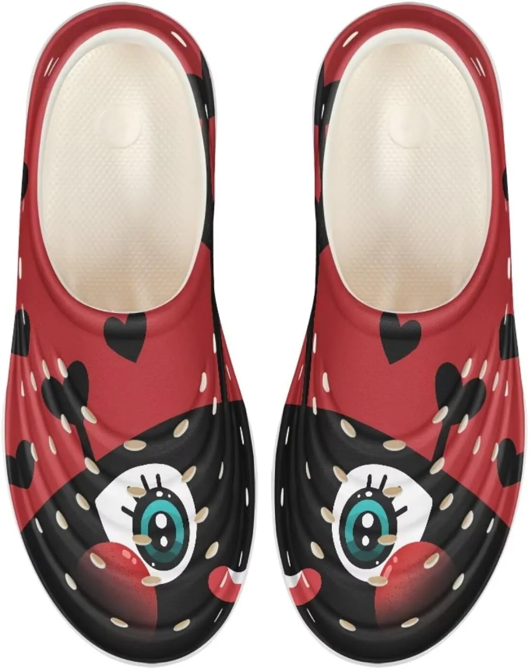 Girls Lightweight Sandals Kids Garden Clogs Cat Print Water Shoes for Girls Slip on Pool Swim Beach Sneakers
