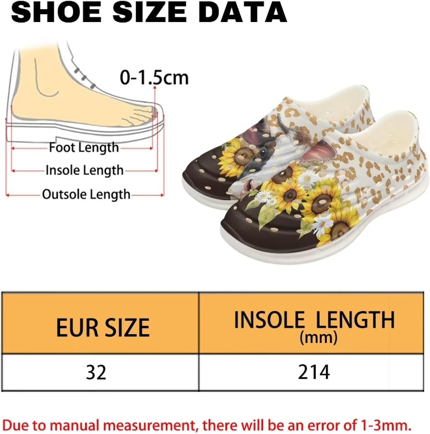Girls Lightweight Sandals Kids Garden Clogs Cat Print Water Shoes for Girls Slip on Pool Swim Beach Sneakers