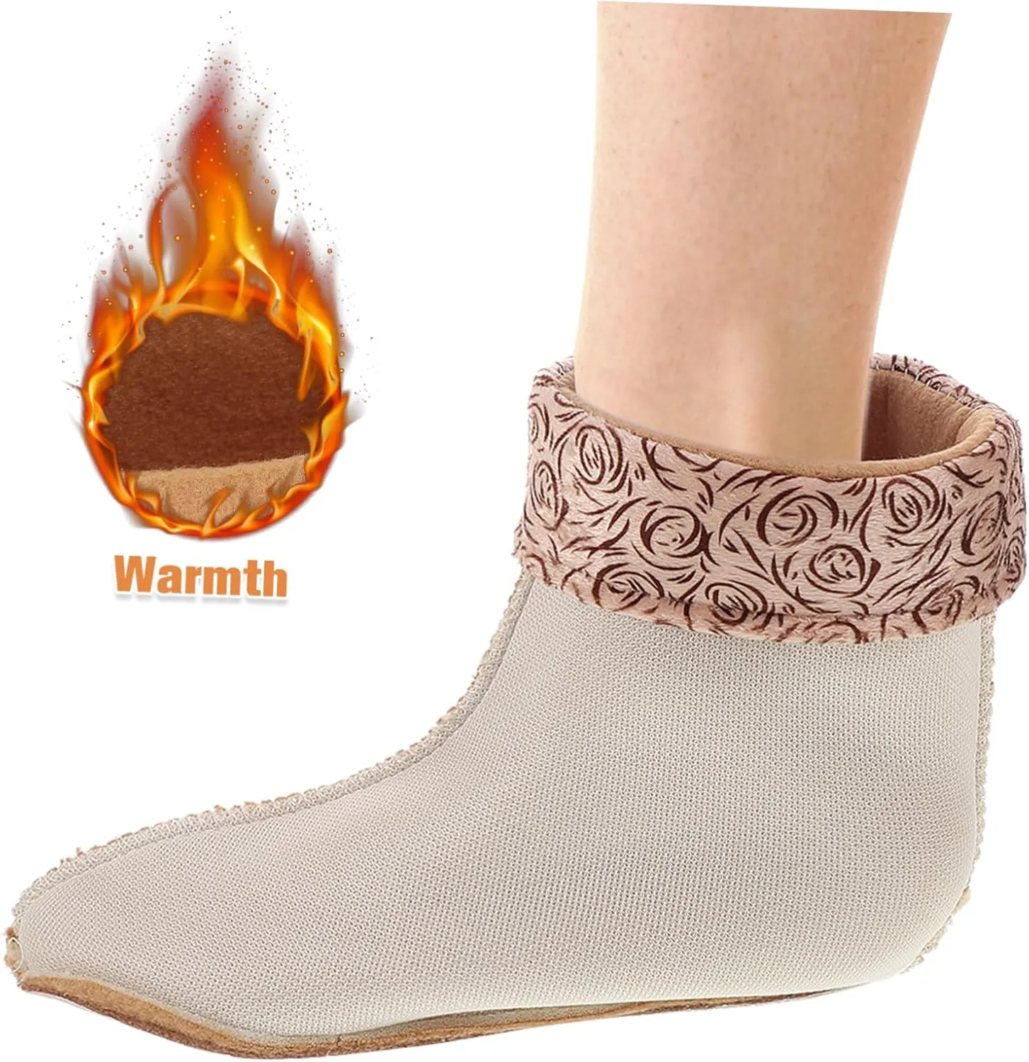 HANABASS Boot Liner Boots for Women Thermal Insole Fleece Lined Boot Socks Winter Socks Hunter Socks for Rain