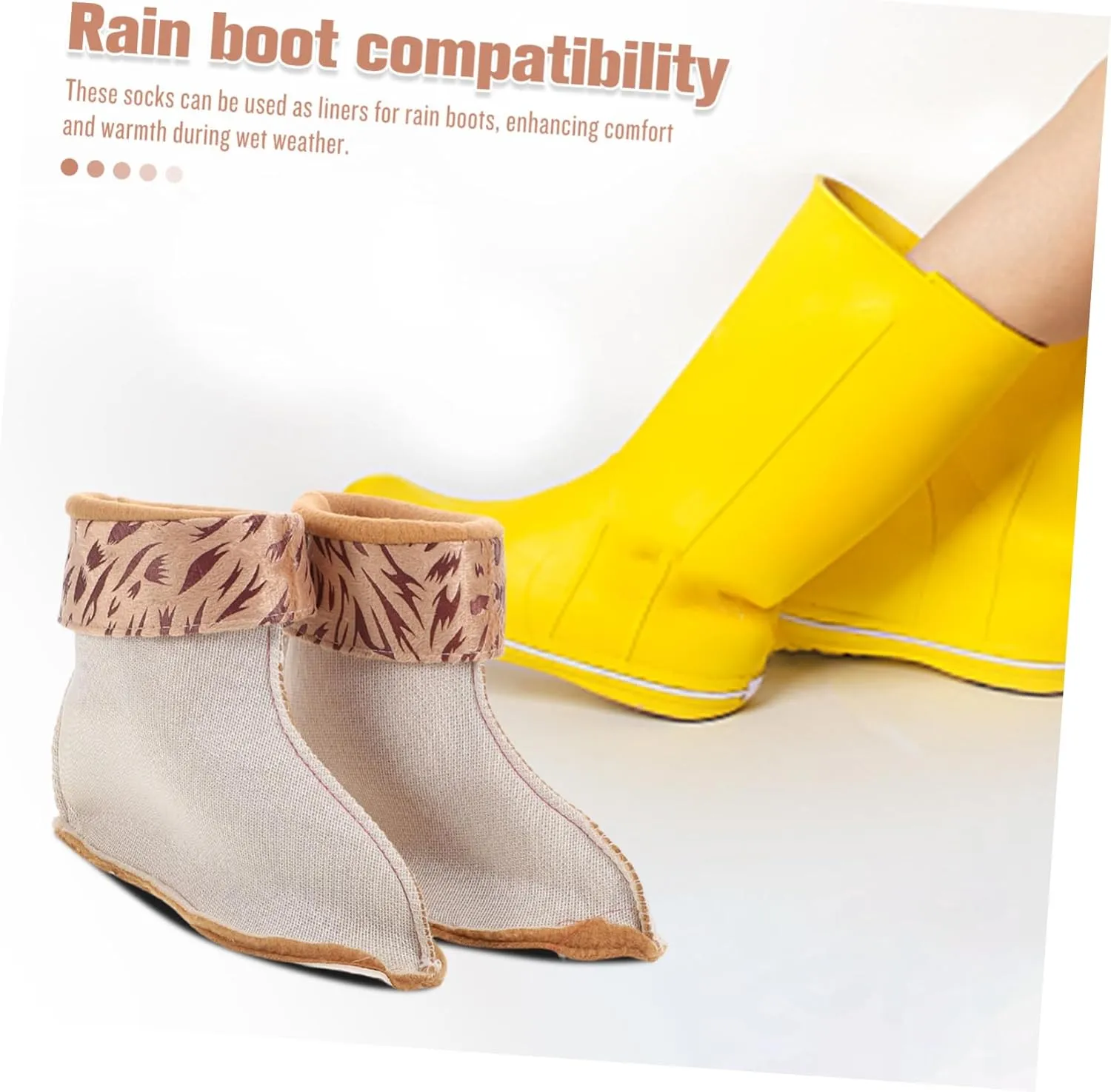 HANABASS Boot Liner Boots for Women Thermal Insole Fleece Lined Boot Socks Winter Socks Hunter Socks for Rain
