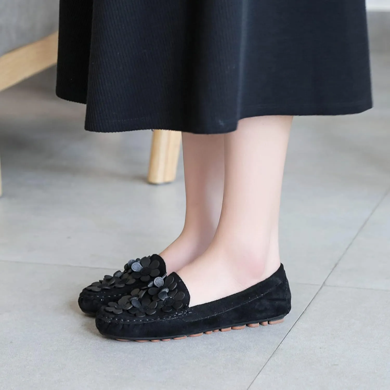 Hee grand Women's Slip On Loafers Soft Foldable Round Toe Ballet Flats