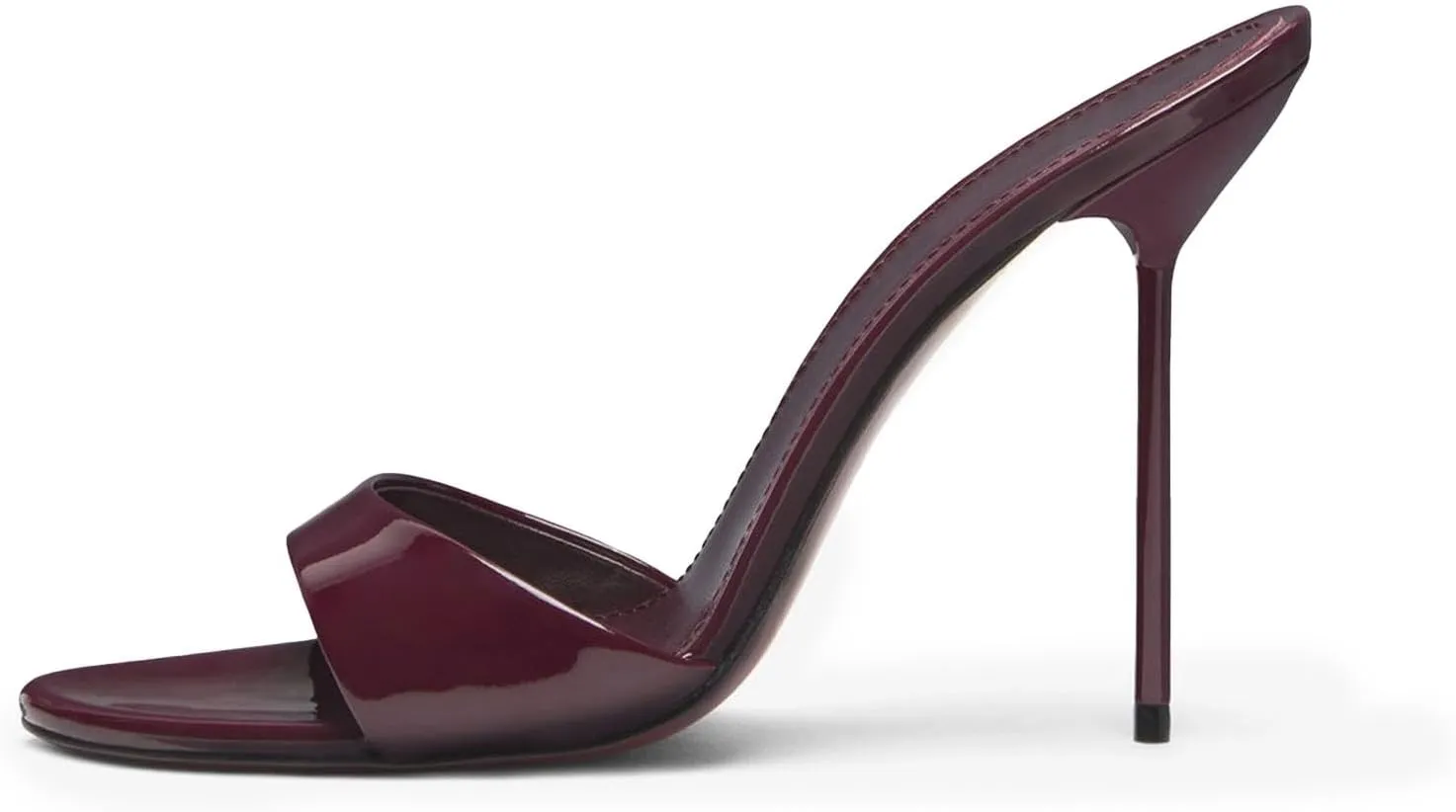 heelchic Women’s High Stilettos Heels Slip on Heeled Slides Sandals, Open Pointed Toe Mules for Women Sexy Dress Pumps Prom Dance Shoes