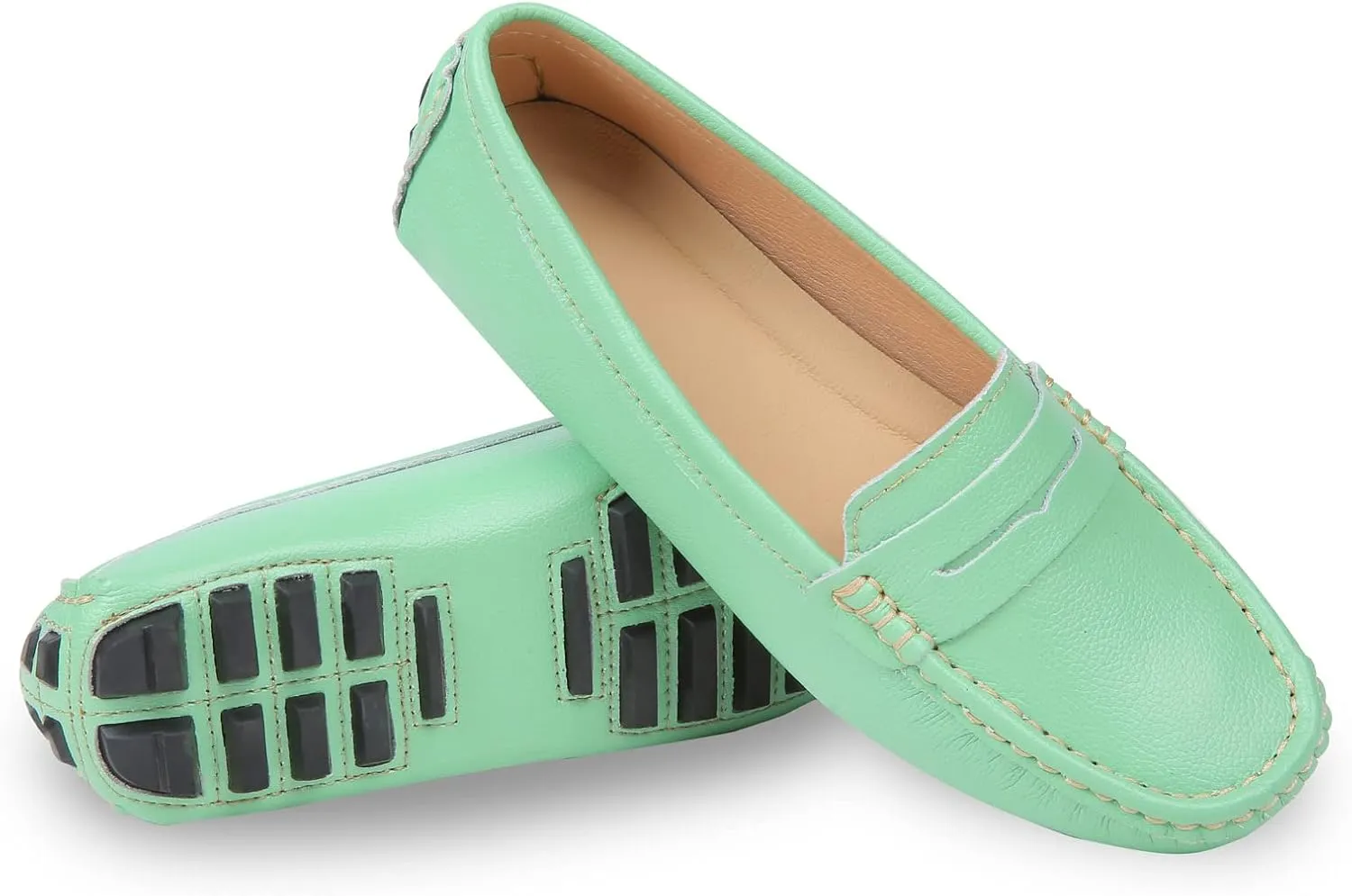 Heydonic Women's Loafers Moccasins Soft Casual Walking Driving Ladies Office Penny Flats Boat Shoes Women Slip On Comfortable Leather