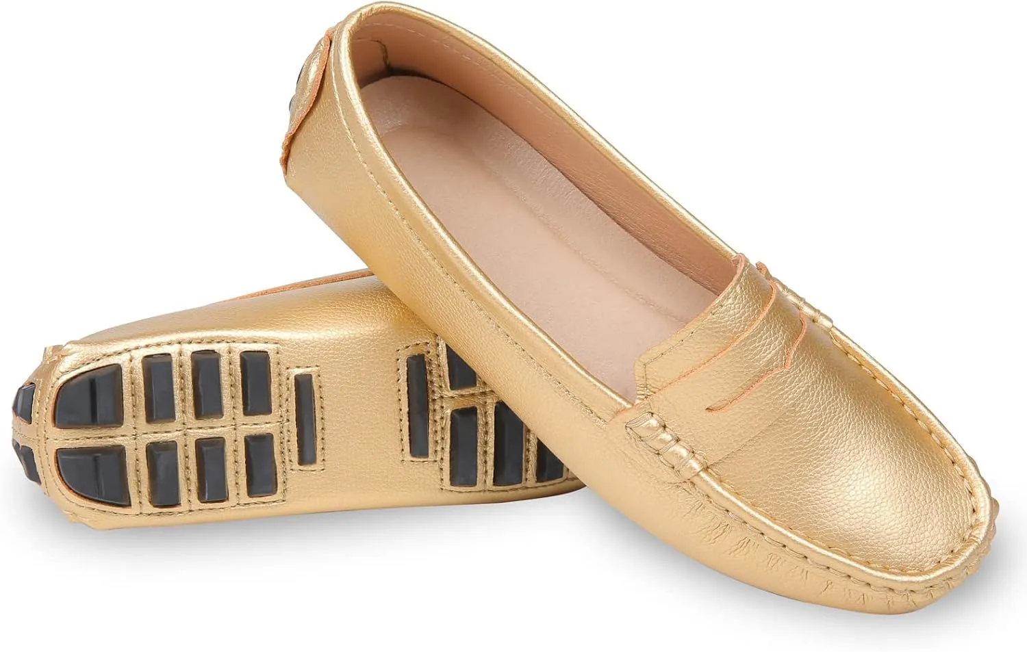 Heydonic Women's Loafers Moccasins Soft Casual Walking Driving Ladies Office Penny Flats Boat Shoes Women Slip On Comfortable Leather