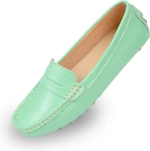 Heydonic Women's Loafers Moccasins Soft Casual Walking Driving Ladies Office Penny Flats Boat Shoes Women Slip On Comfortable Leather