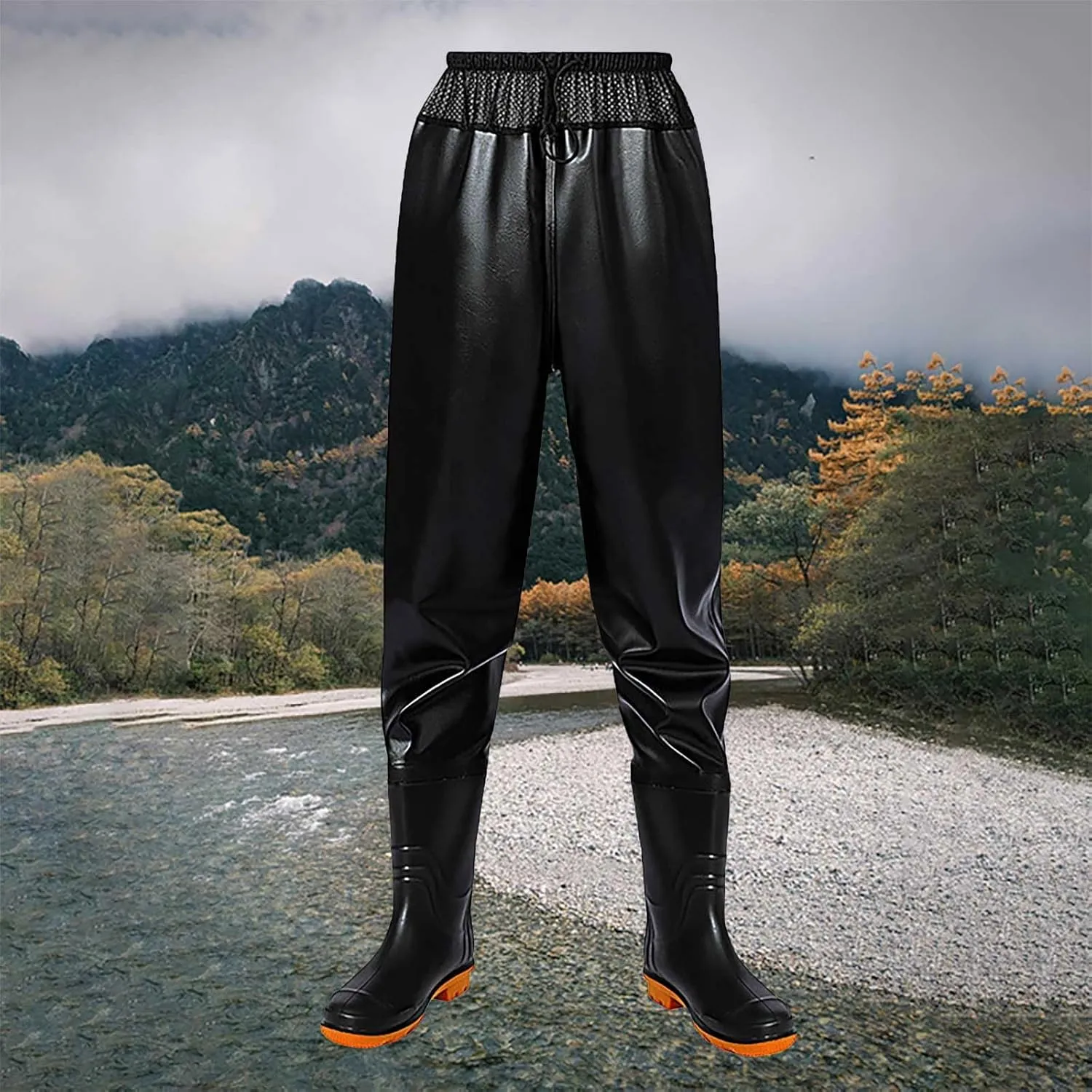 Hip Waders for Men Waterproof Lightweight Waders Fishing Boots Pants Breathable Light Wear Thick Waist Length Pants
