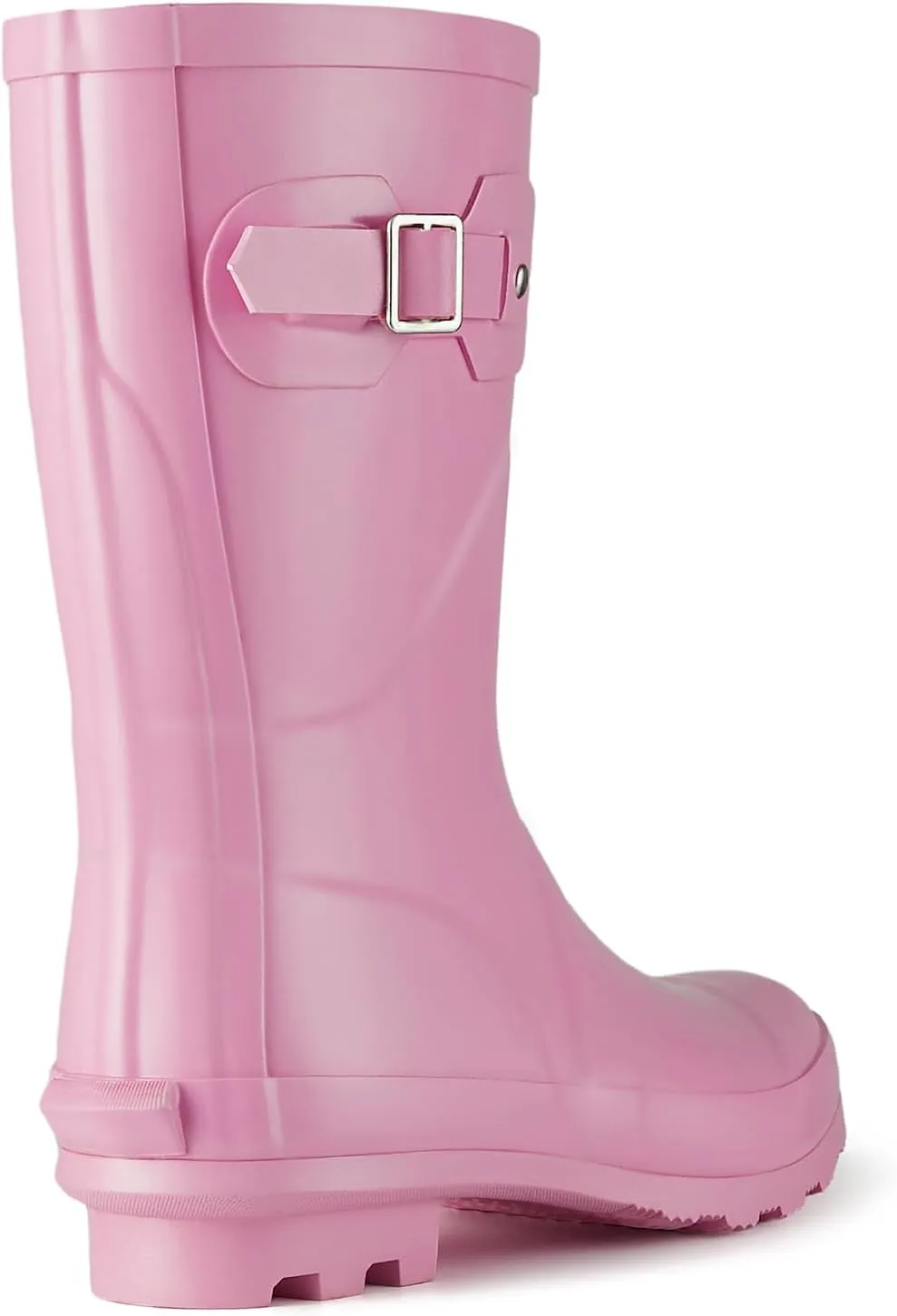 HISEA Women's Mid Calf Rubber Rain Boots Waterproof Wellington Garden Boots