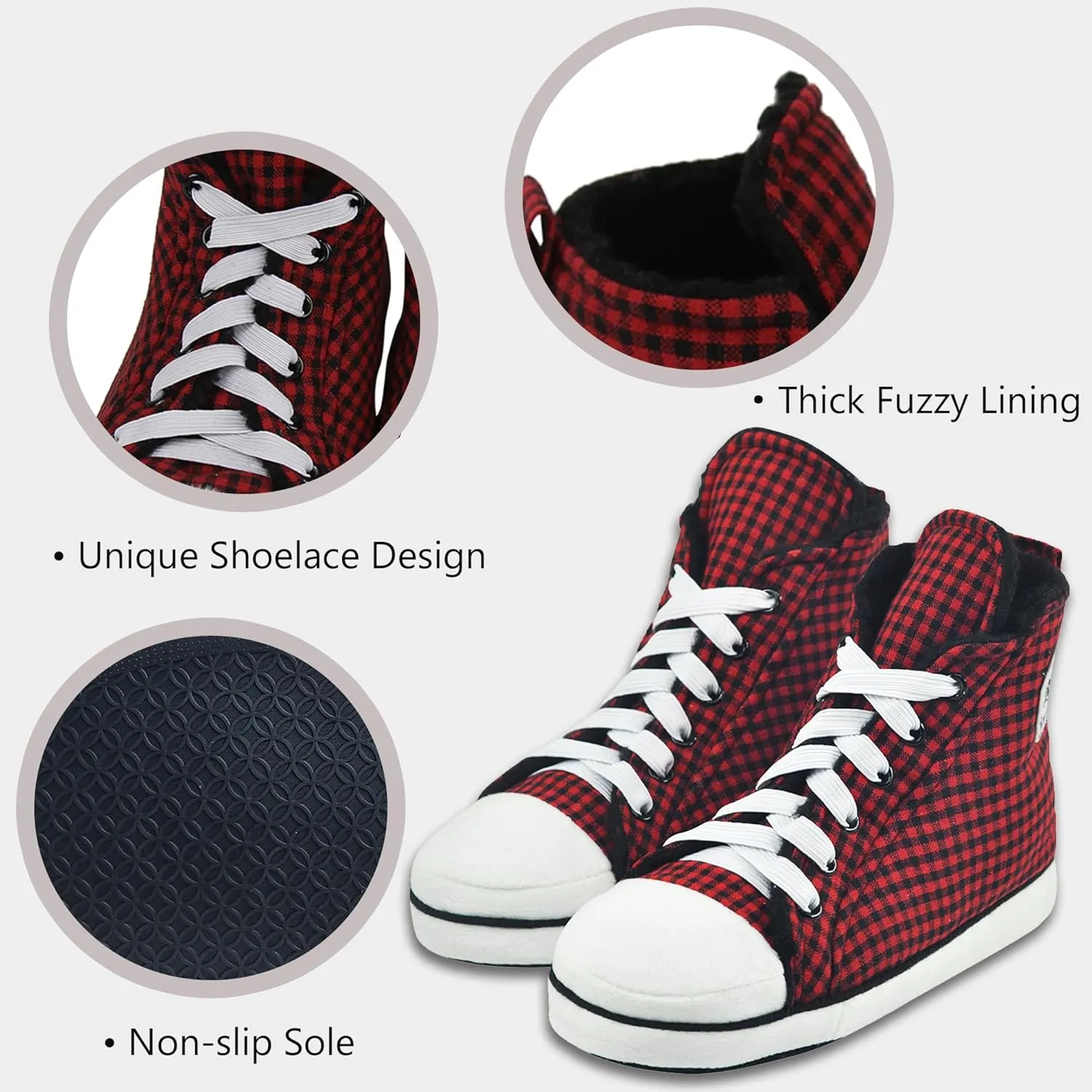 Home Slipper Men's Indoor House Sneakers Slippers, Fun Non-Slip Fashion Boots