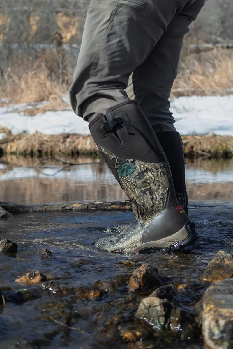 HOT SHOT Duck Commander x Huntsman Men’s Hunting Boot | Durable Insulated Rubber | Waterproof | Lightweight Camouflage Boots