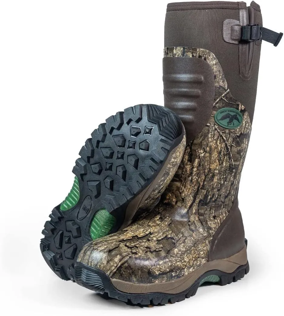HOT SHOT Duck Commander x Huntsman Men’s Hunting Boot | Durable Insulated Rubber | Waterproof | Lightweight Camouflage Boots