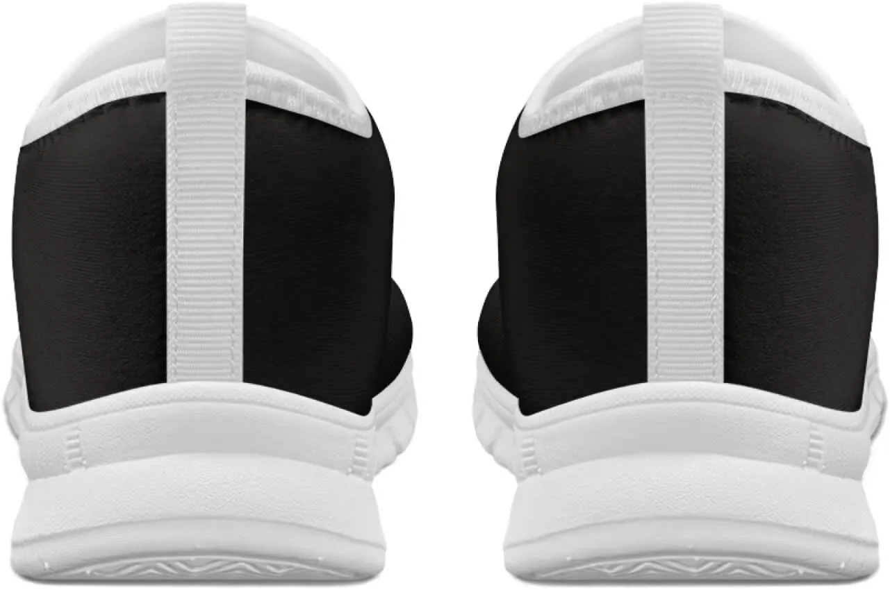 Howilath Flag Print Mens Slip on Shoes Casual Running Sneakers Anti-Skid Loafers with EVA Sole