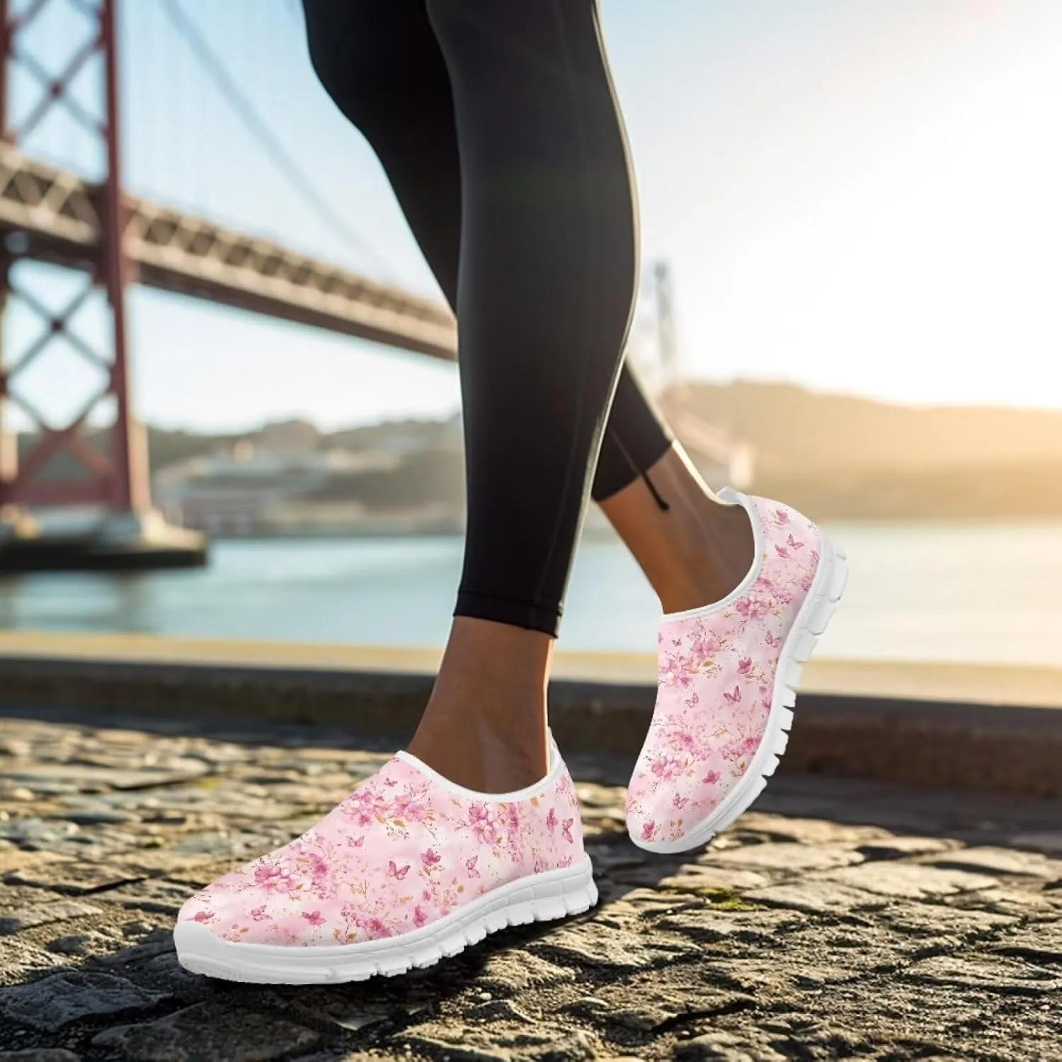 Howilath Valentine's Slip on Loafers for Women Running Sneakers Tennis Shoes Walking Casual Loafers
