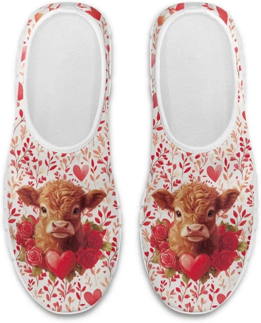 Howilath Valentine's Slip on Loafers for Women Running Sneakers Tennis Shoes Walking Casual Loafers