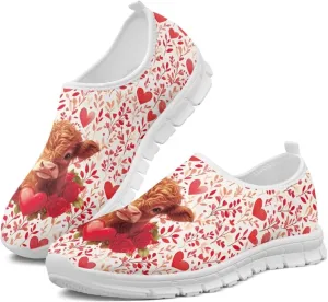 Howilath Valentine's Slip on Loafers for Women Running Sneakers Tennis Shoes Walking Casual Loafers