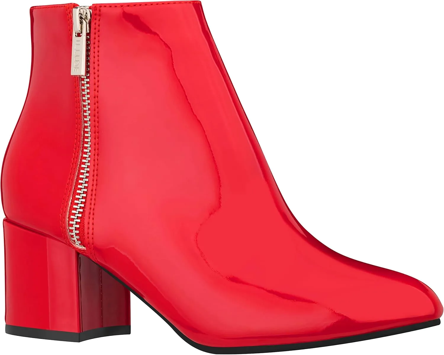 ILLUDE Women's Low Heel Ankle Boot - Casual Zip Up Bootie - Comfortable Everyday Round Toe Bootie - Chaya