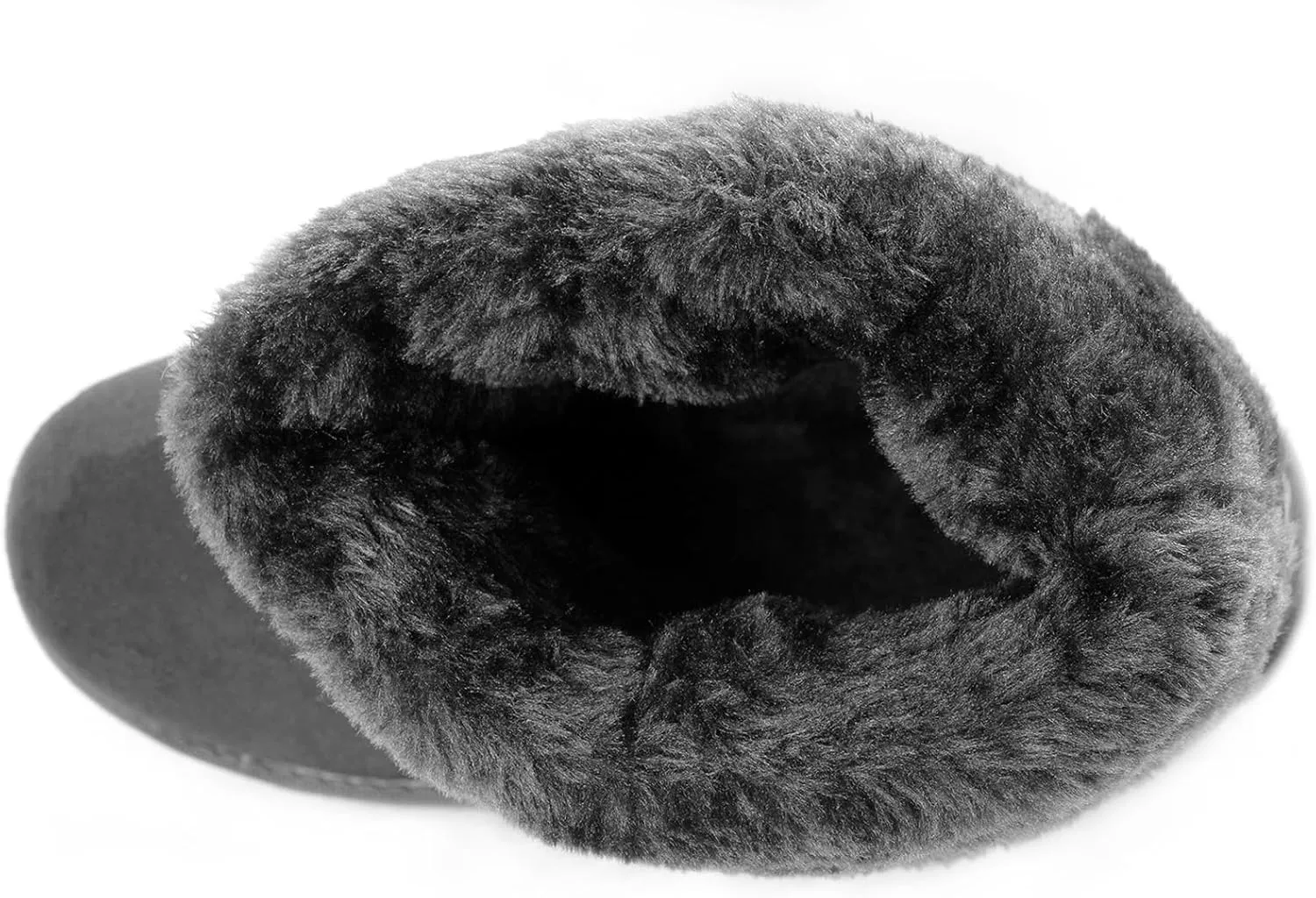 iMounTEK Winter Boots for Women Faux Suede Water Resistant Snow Boots Mid Calf Boots Ankle Boots Women's Winter Snow Boots with Warm Fur Lined Comfort Short Booties