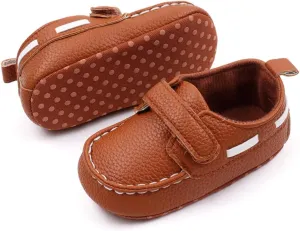 Infant Baby Boys Girls Leather Loafers Dress Shoes Newborn Oxford Flats Casual Moccasins Slip-On First Walking Boat Shoes