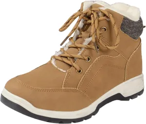 Insulated Women Snow Shoes Lac𝐞 Up Anti-Slip Winter Walking Shoes For Men Hiking Boots Women 𝐖aterproof