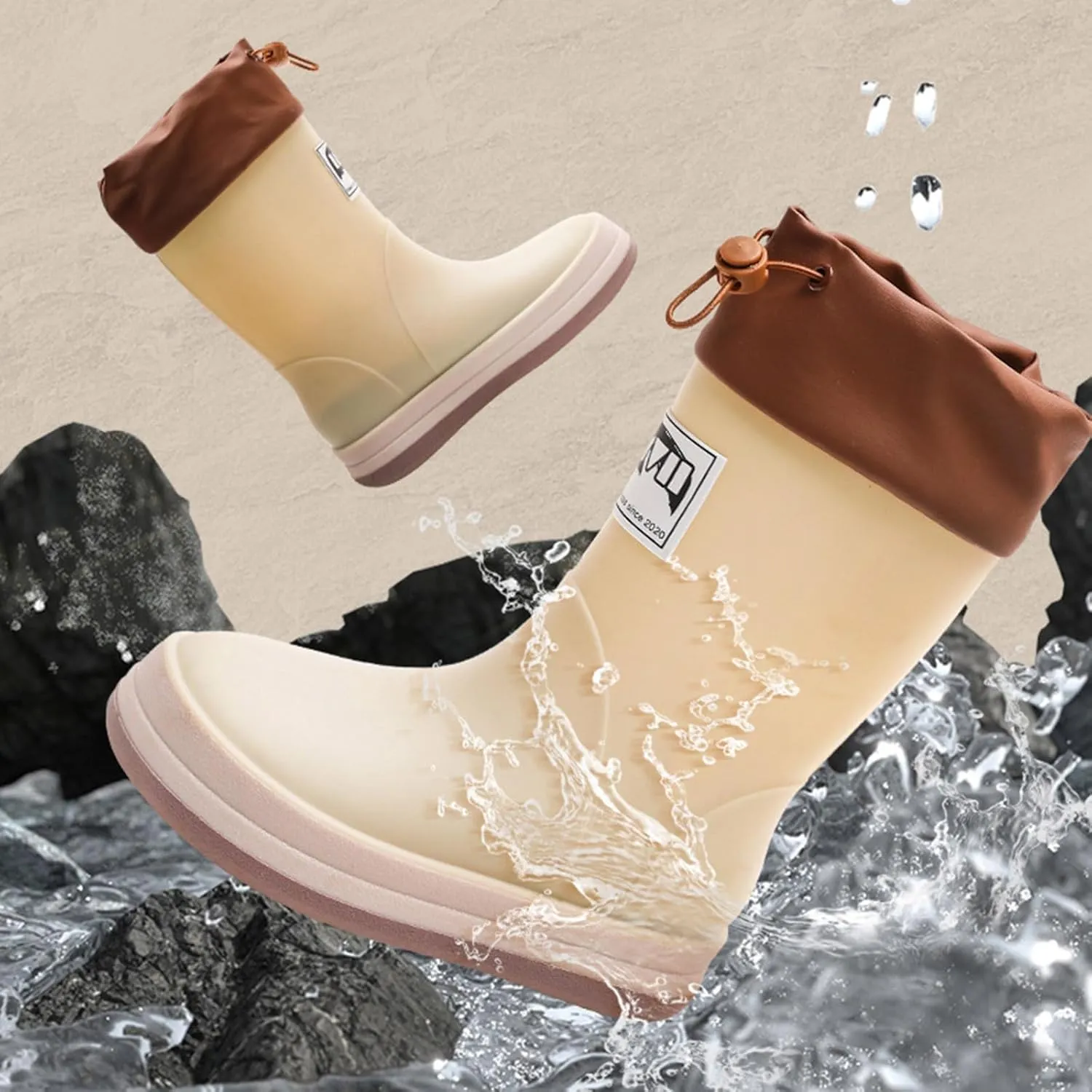 IWIHMIV Kids Rainboots Girls' Rain Boots Boys Rainboots Kids Rain Boots Toddler Rain Shoes Children Boots for Boys and Girls