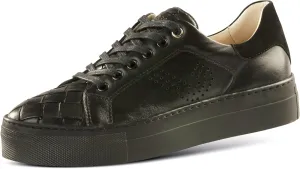 JATAREA Women's Fashion Sneakers – Genuine Leather Casual Shoes, Comfortable Cushioned Insole, TPR Rubber Sole, Stylish Lifestyle, Lightweight and Durable Travel Sneakers