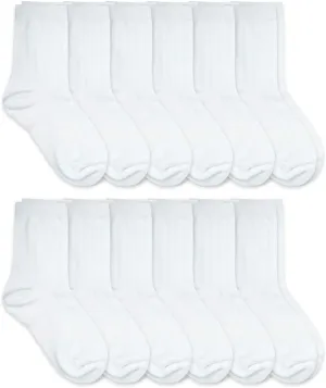 Jefferies Socks Boys School Uniform Rib Crew Dress Socks 12 Pair Pack