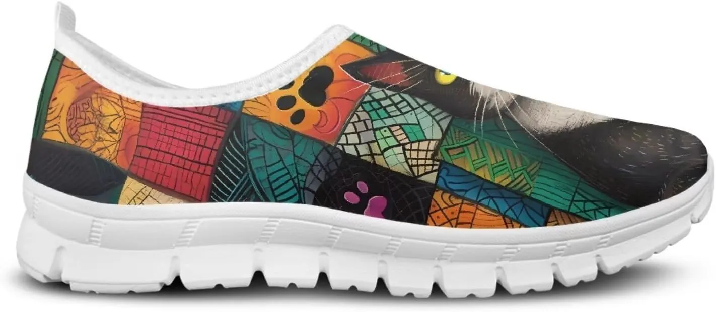 Jeiento Cute Dog Women's Casual Slip On Shoes Loafers Sneakers for Women
