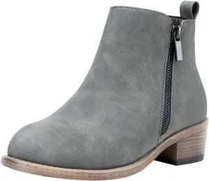 Jeossy Women's Ankle Boots, Classic Low Heeled Short Booties, Casual Comfortable Boots
