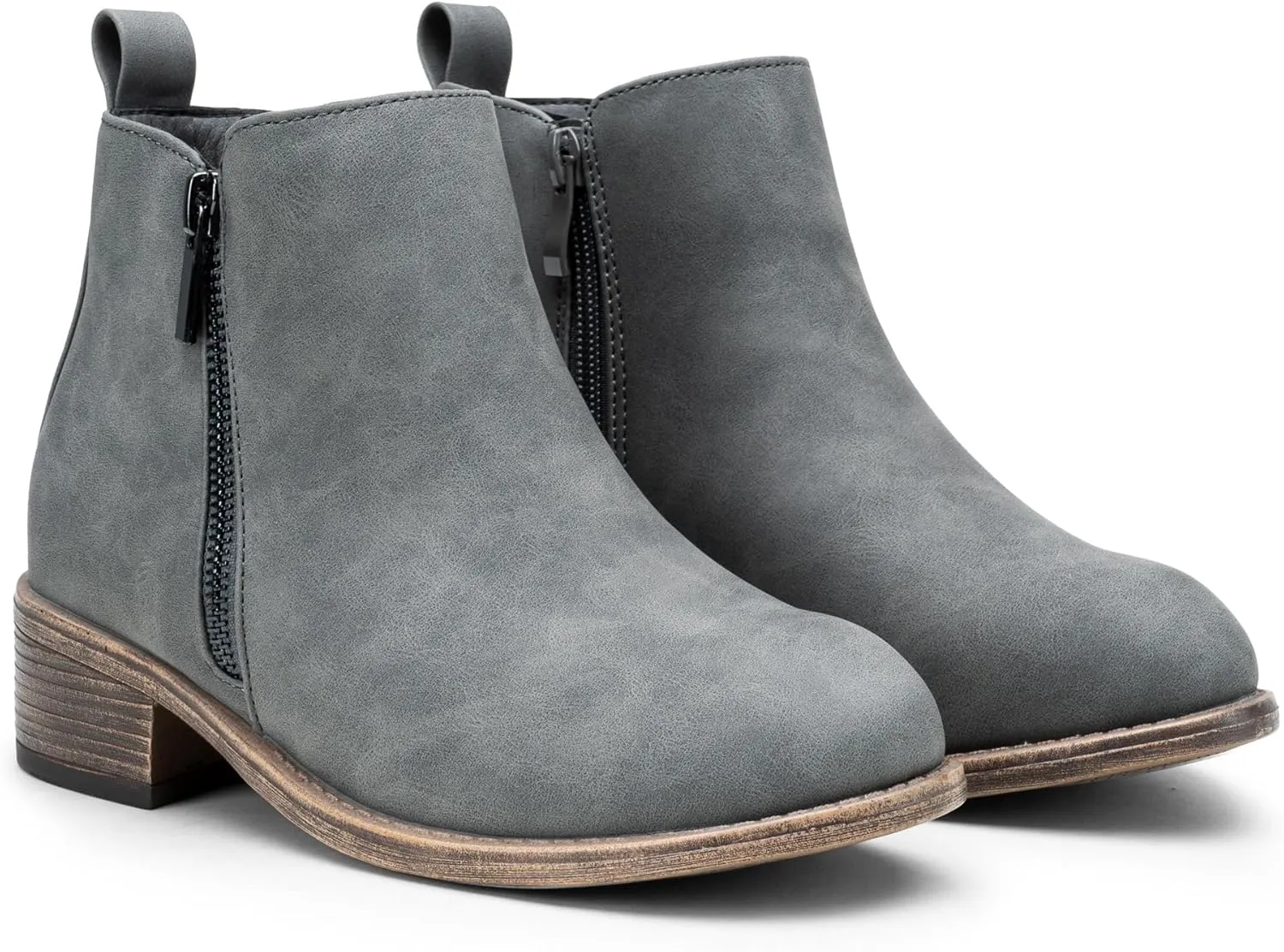 Jeossy Women's Ankle Boots, Classic Low Heeled Short Booties, Casual Comfortable Boots