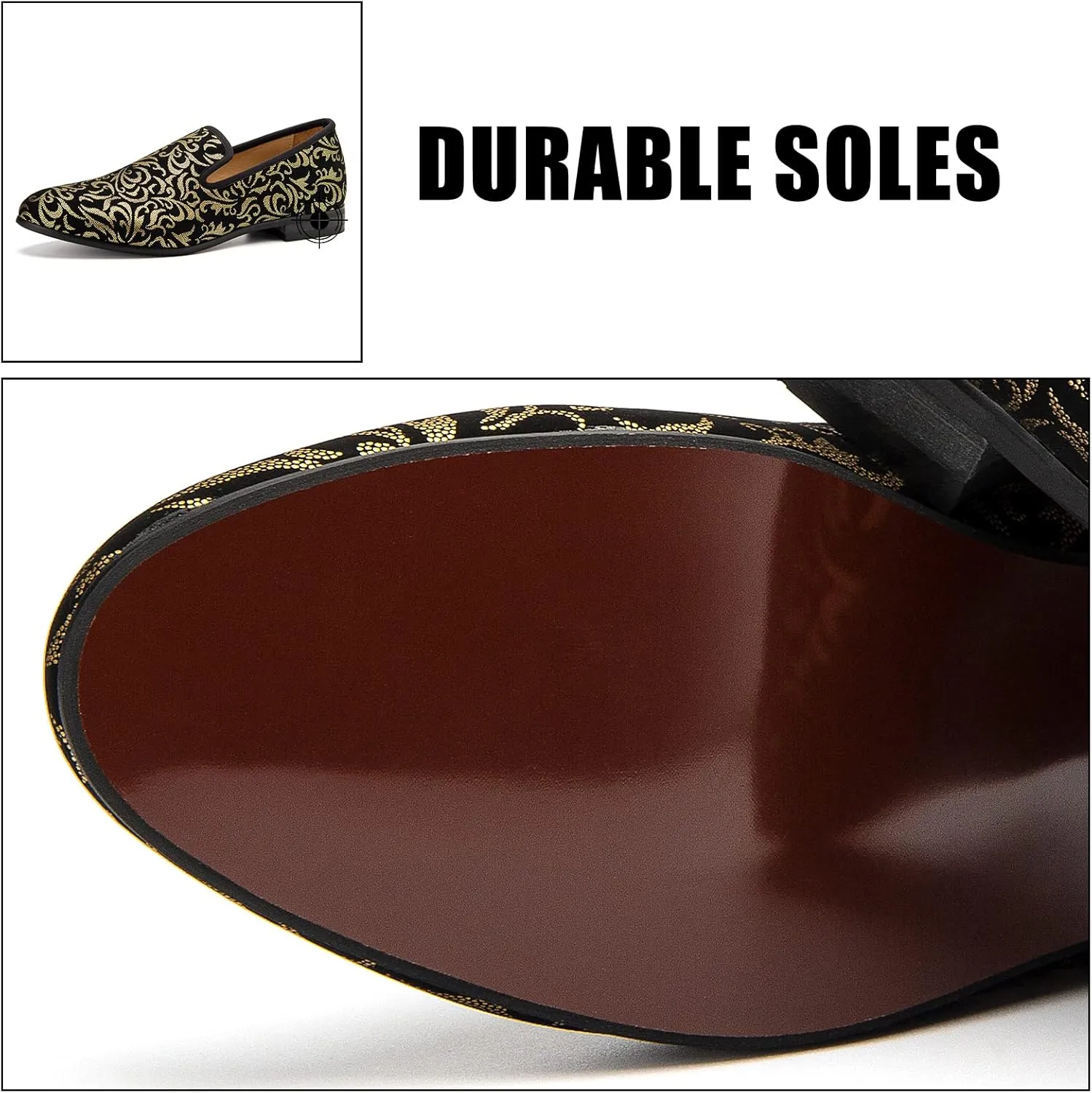 JITAI Men's Fashion Loafers Wedding Shoes Loafers for Men Party Shoes
