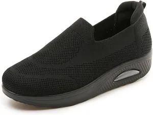 JITUUE Women's Walking Shoes Sock Sneakers Lightweight Comfortable Mesh Slip on Breathable Easy Shoes Platform Loafers