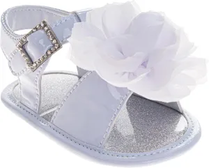 Josmo Baby Girl Sandals Summer Crib Sandals Bowknot Soft Sole Infant Girls Princess Dress Flats First Walker Shoes Size 2-4 Infant