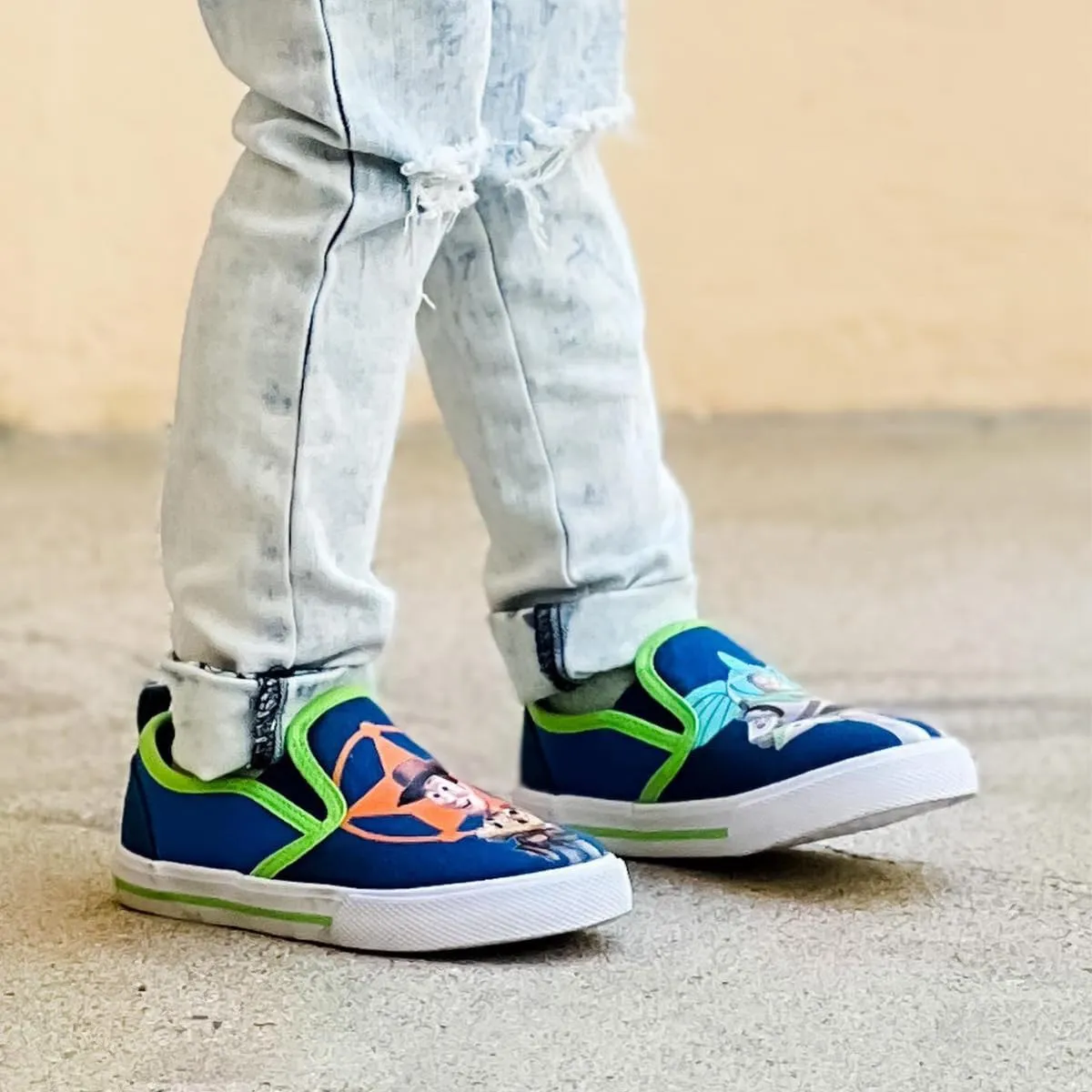 Josmo Kids Favorite Cartoon Characters Low top Slip-On Shoes - Casual Fashion Lowtop Canvas Sneakers for Boys (Sizes: 5-10 Toddlers / 11-13 Little Kid / 1-4 Big Kid)