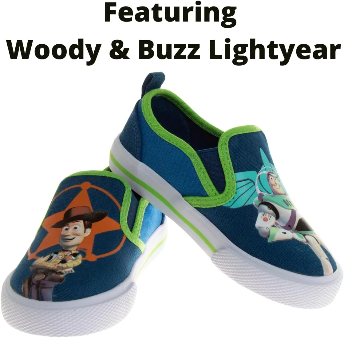 Josmo Kids Favorite Cartoon Characters Low top Slip-On Shoes - Casual Fashion Lowtop Canvas Sneakers for Boys (Sizes: 5-10 Toddlers / 11-13 Little Kid / 1-4 Big Kid)